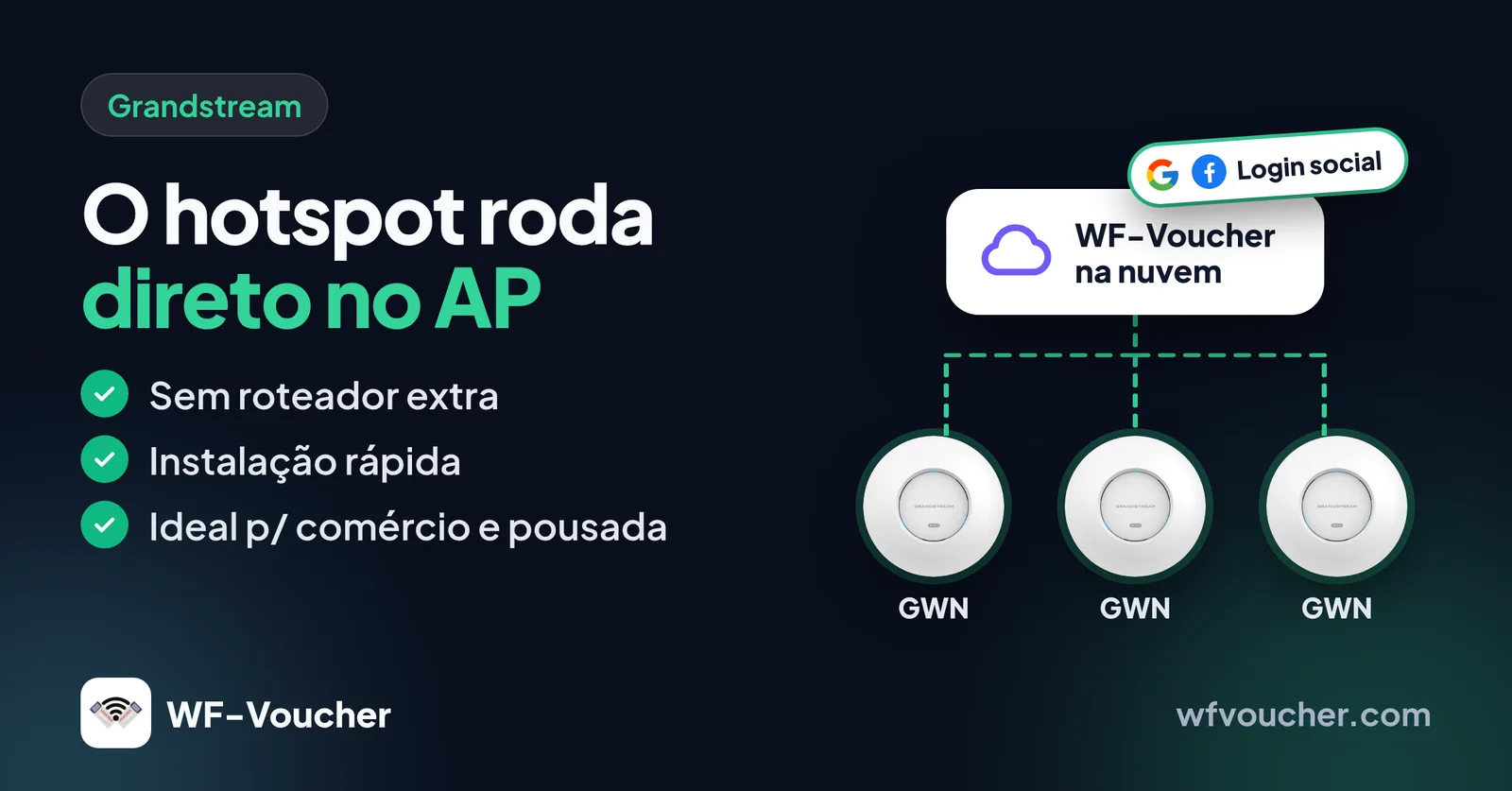 Grandstream: o hotspot roda direto no AP, sem roteador extra e com instalação rápida